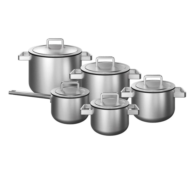 KOQI Downdraft Pannenset Uma 3-Ply 5-delig