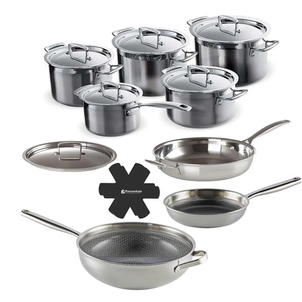 Le Creuset Magnetik Pannenset RVS 9 delig