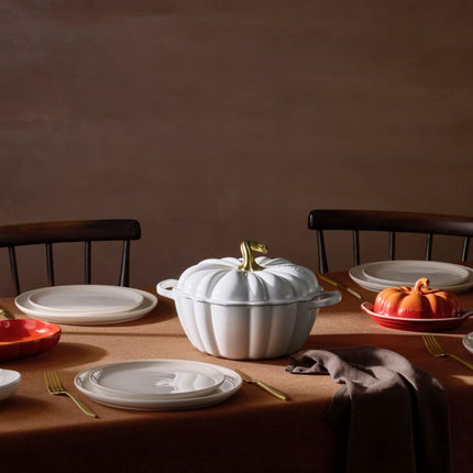 Le Creuset Braadpan Pompoen Wit 24cm