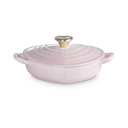 Le Creuset Lage Braadpan Hartvormig 20cm / 1L - Shell Pink