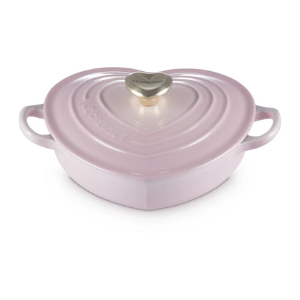 Le Creuset Lage Braadpan Hartvormig 20cm / 1L - Shell Pink
