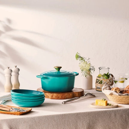 Le Creuset braadpan Signature Bleu Riviera