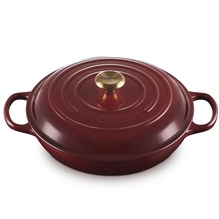 Le Creuset lage braadpan Campagnard Signature Garnet 30cm