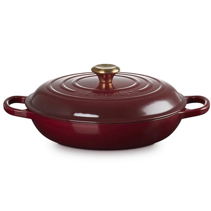 Le Creuset lage braadpan Campagnard Signature Garnet 30cm