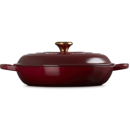 Le Creuset lage braadpan Campagnard Signature Garnet 30cm