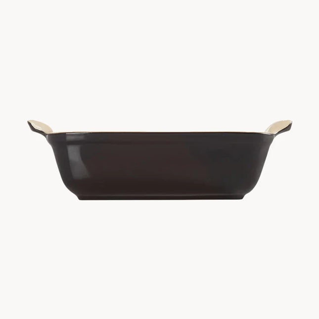 Le Creuset ovenschaal Ebbenzwart voorzicht
