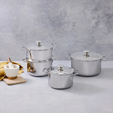 Le Creuset Signature RVS Pannenset 5 delig