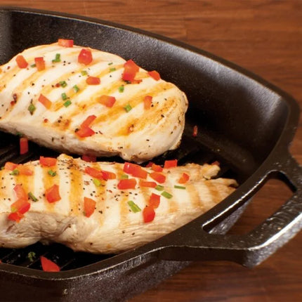 Lodge Ronde Grillpan kip