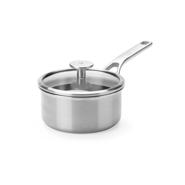 BK Maestro RVS Steelpan - Sauspan 16cm met glasdeksel