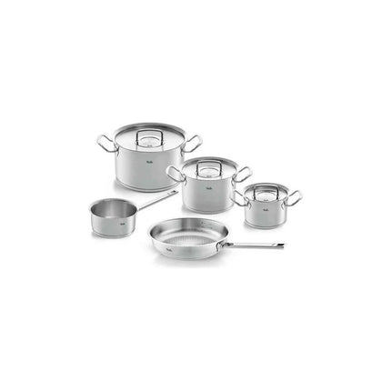 Original Profi Collection- 5 Delig - Steel- en koekenpan - RVS deksels