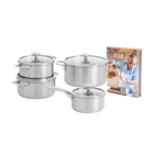 BK Maestro Triply RVS 4-delige kookset met gratis Peter Goossens kookboek