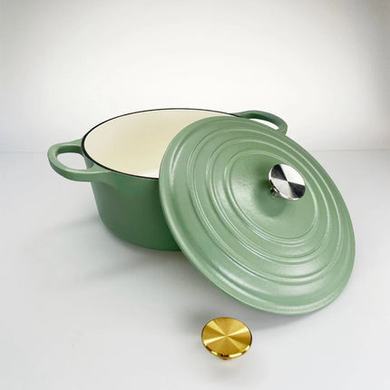 Redelaar Braadpan Gietijzer 26cm / 4.5L Mat Groen
