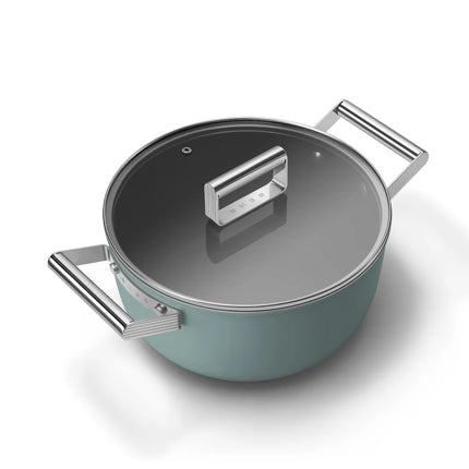 SMEG braadpan keramische coating Emerald Green 24cm