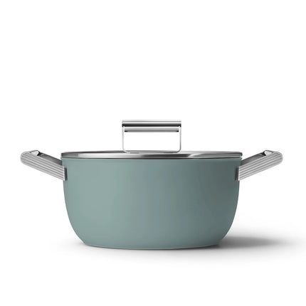 SMEG braadpan keramische coating Emerald Green 24cm