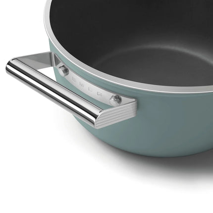 SMEG braadpan keramische coating Emerald Green 24cm