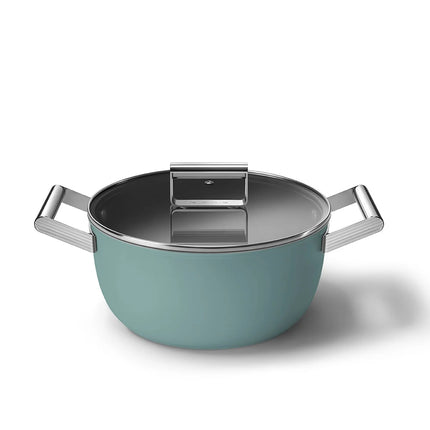 SMEG braadpan keramische coating Emerald Green 24cm