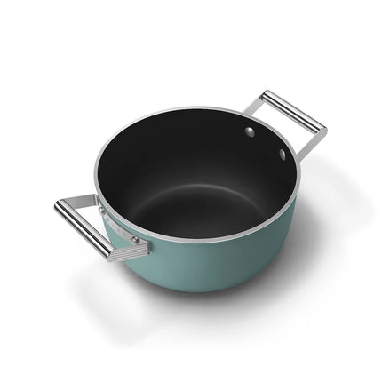 SMEG braadpan keramische coating Emerald Green 24cm