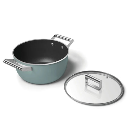 SMEG braadpan keramische coating Emerald Green 24cm
