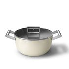 SMEG braadpan keramische coating Creme 24cm