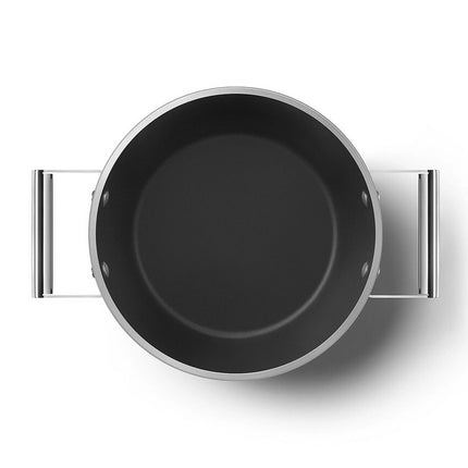 SMEG braadpan keramische coating Creme 24cm