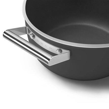 SMEG braadpan keramische coating Zwart 24cm