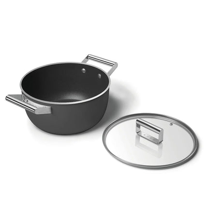 SMEG braadpan keramische coating Zwart 24cm