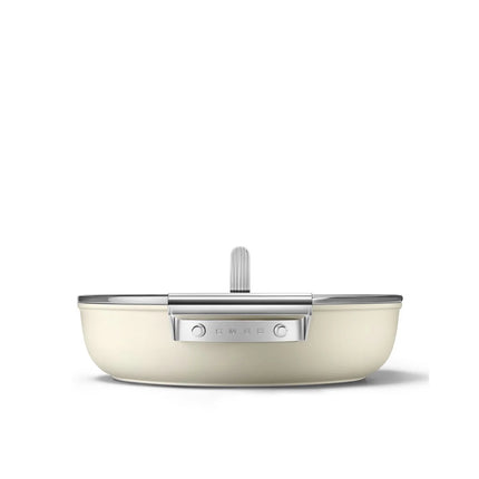 SMEG hapjespan keramische coating Creme 28cm