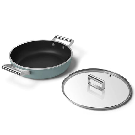 SMEG hapjespan keramische coating Emerald Green 28cm
