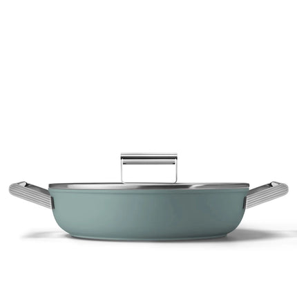SMEG hapjespan keramische coating Emerald Green 28cm