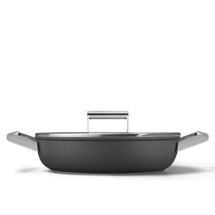 SMEG hapjespan keramische coating Zwart 28cm