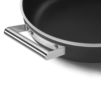 SMEG hapjespan keramische coating Zwart 28cm