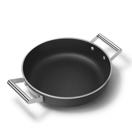 SMEG hapjespan keramische coating Zwart 28cm