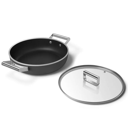 SMEG hapjespan keramische coating Zwart 28cm