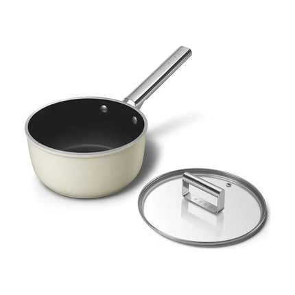 SMEG steelpan keramische coating Creme 20cm