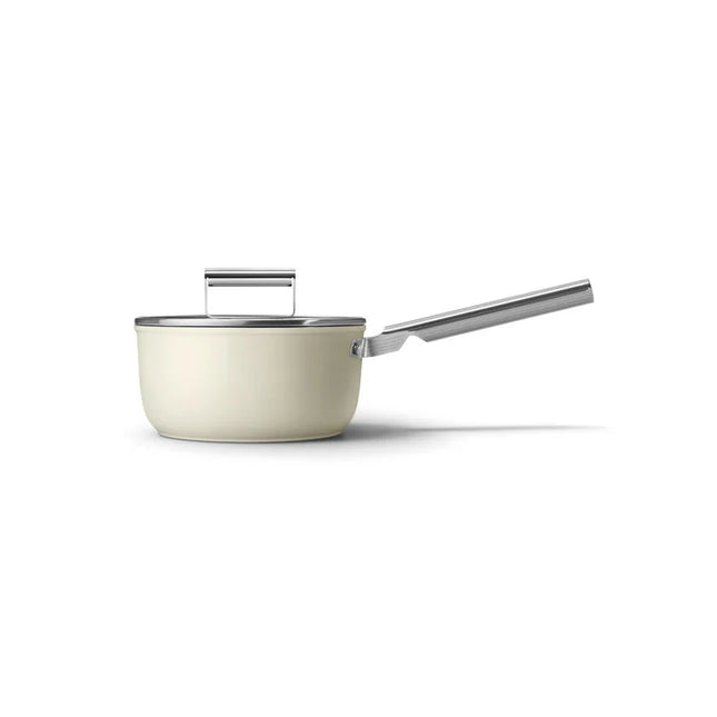 SMEG steelpan keramische coating Creme 20cm