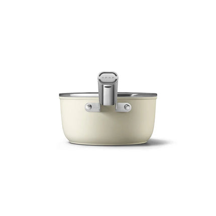 SMEG steelpan keramische coating Creme 20cm