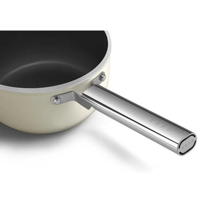 SMEG steelpan keramische coating Creme 20cm