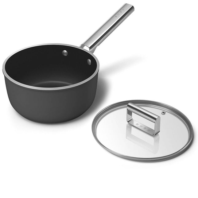 SMEG steelpan keramische coating Zwart 20cm