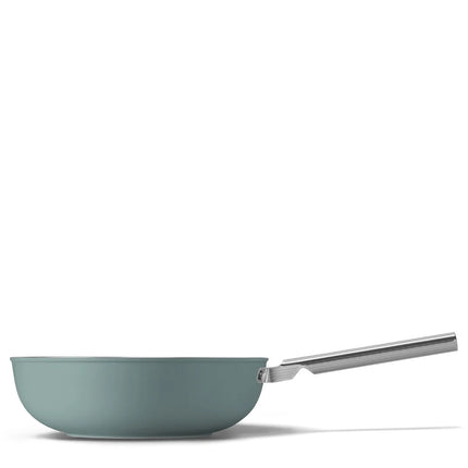 SMEG wokpan keramische coating Emerald Green 30cm