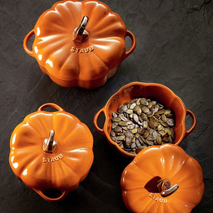 Staub Keramiek Pompoen Cocotte Kaneel 12cm / 0.5L