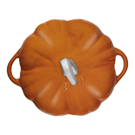 Staub Pompoen Cocotte Kaneel 24cm / 3.25L bovenzijde pan