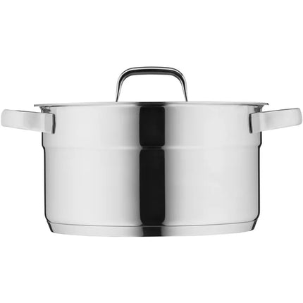 WMF Compact Cuisine RVS Kookpannenset 5-delig voorzijde kookpan