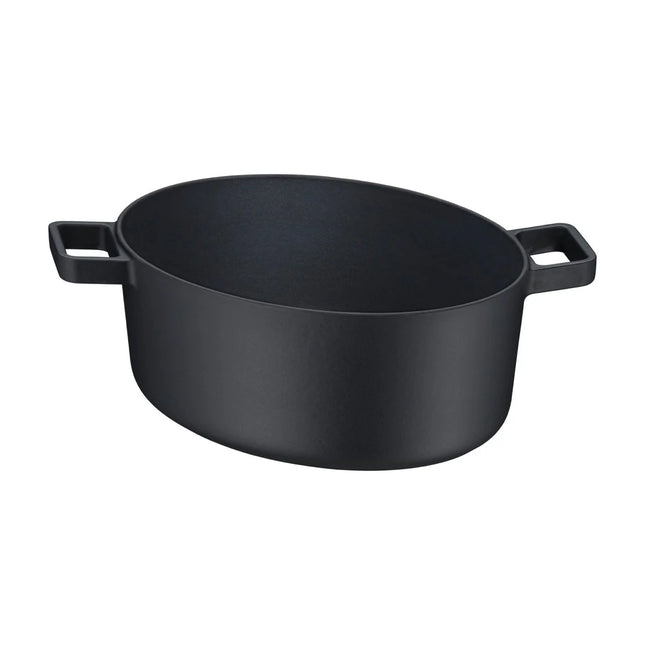 WMF Flavour Gietijzeren Braadpan Ovaal Zwart 33x26cm