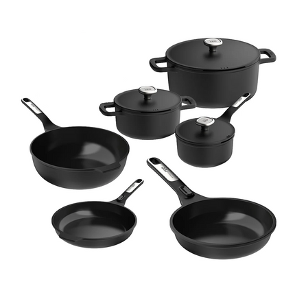 BergHOFF Leo Phantom Pannenset - 6 delig met gratis panbeschemerset!