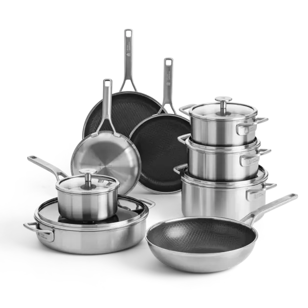 BK Maestro RVS & Durabond Hybride XL set met gratis panbeschermerset