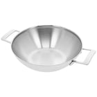 Demeyere Industry 5 RVS Wokpan - 30cm - 2 handvaten  - met Gratis glasdeksel