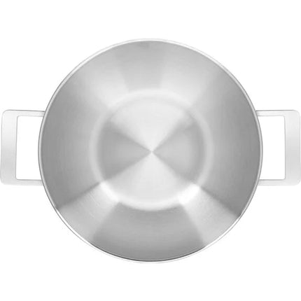 Demeyere Industry 5 RVS Wokpan - 30cm - 2 handvaten  - met Gratis glasdeksel