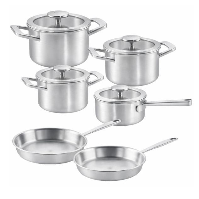 Habonne Allure Pannenset downdraft 6 delig - 5 ply RVS