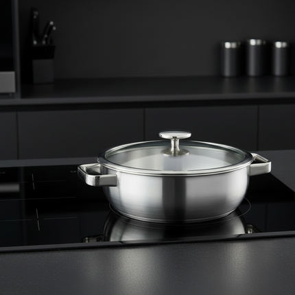 Habonne 5 laags braadpan geschikt voor inductie in keuken