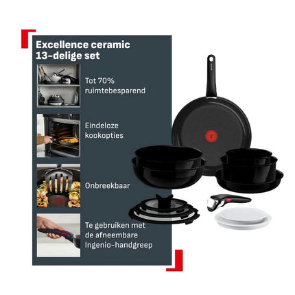 Tefal Excellence keramische pannenset 13 delig